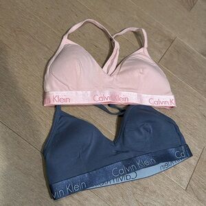 Calvin Klein bralettes with removable cups